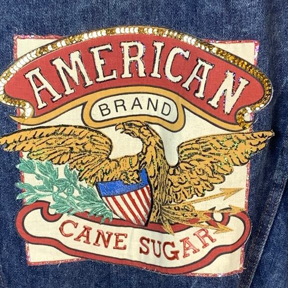 Expressions Hand Decorated VNT Southwest Denim Jacket Trucker XL Western - Picture 5 of 8